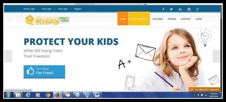 Email Just for Kids