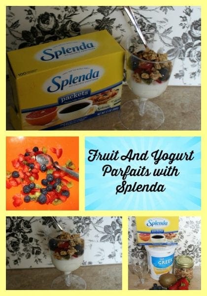 fruit and yogurt parfaits with Splenda