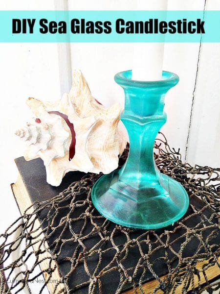 DIY Sea Glass Candlestick - HMLP 52 Feature