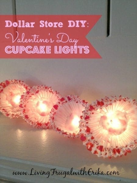 DIY Valentine's Day Cupcake Lights - Living Frugal With Erika - HMLP 70 Feature