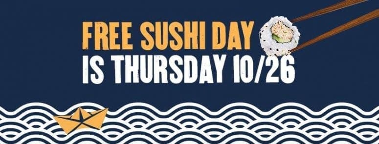 Grab Free Sushi at P.F. Chang’s Oct 26