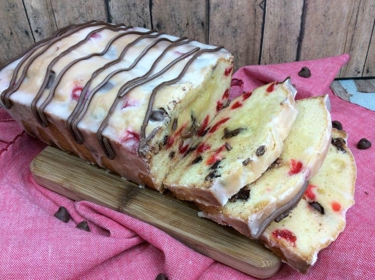 Fresh From the Oven Iced Cherry Bread